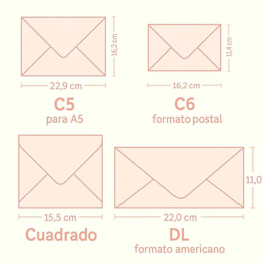 Sobres para invitaciones de boda (Packs de 5 unidades) - Imagen 13