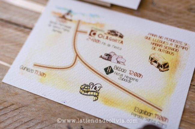 Invitaciones boda vintage, Ferrol