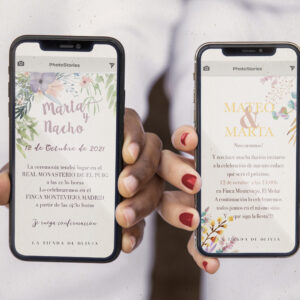 invitacion de boda digital para móvil