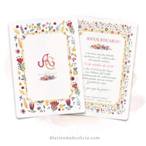 Invitaciones de boda modelo CAMPESTRE