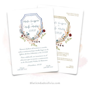 Invitaciones de boda modelo HERALDICA