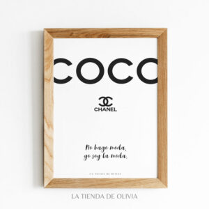 Lamina decorativa Coco Chanel