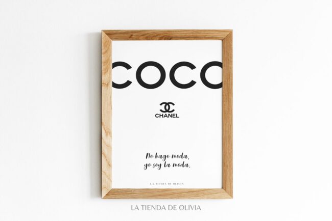Lamina decorativa Coco Chanel