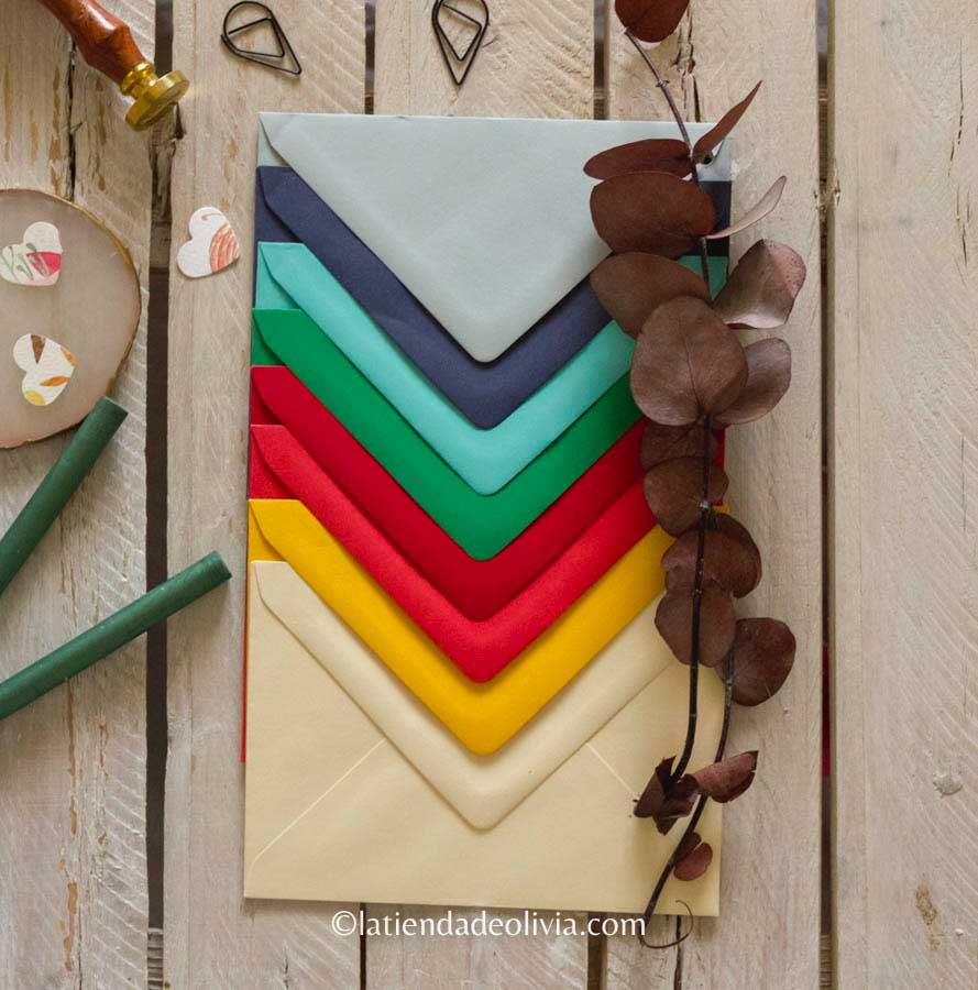 Sobres para invitaciones de boda (Packs de 5 unidades)