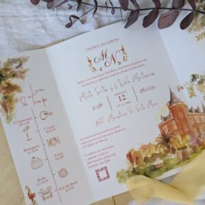 Invitaciones de boda MODELO TRIPTICO