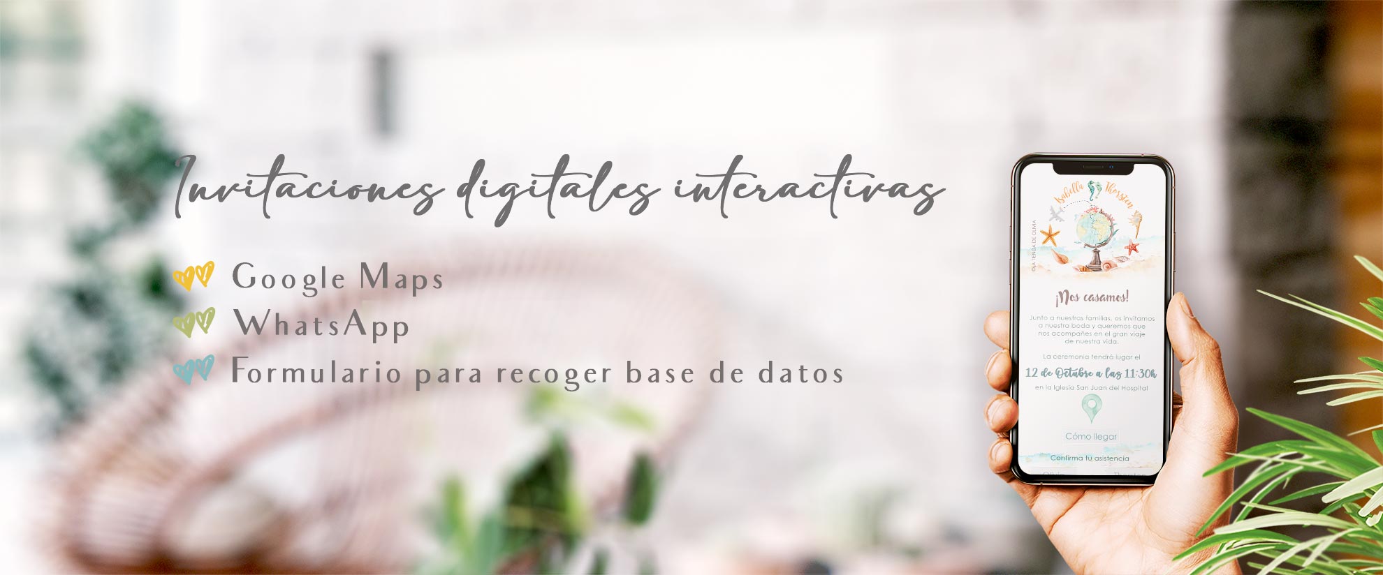 Invitación de boda digital