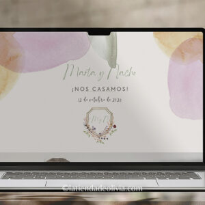 Ejemplo de web de boda elegante y personalizada para novias tradicionales y detallistas