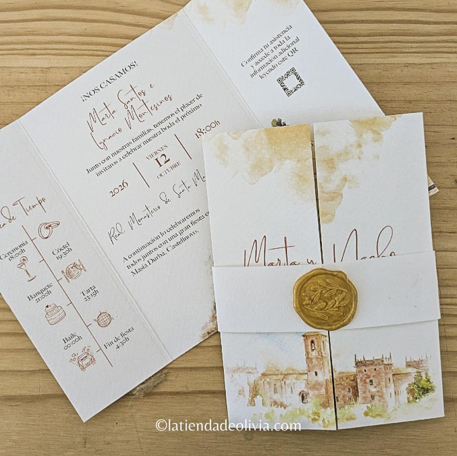 Invitaciones de boda MODELO TRIPTICO - Imagen 8