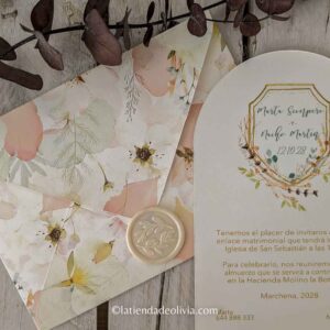 Sobres Impresos personalizados para invitaciones de boda