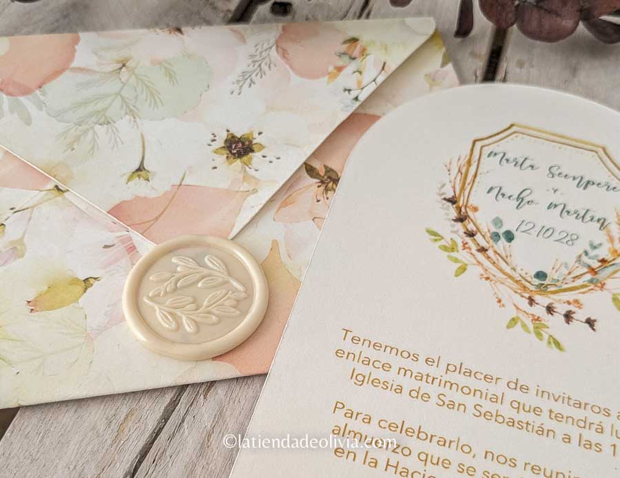 Sobres Impresos personalizados para invitaciones de boda - Imagen 7