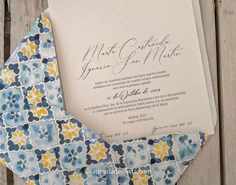 Sobres Impresos personalizados para invitaciones de boda - Imagen 5