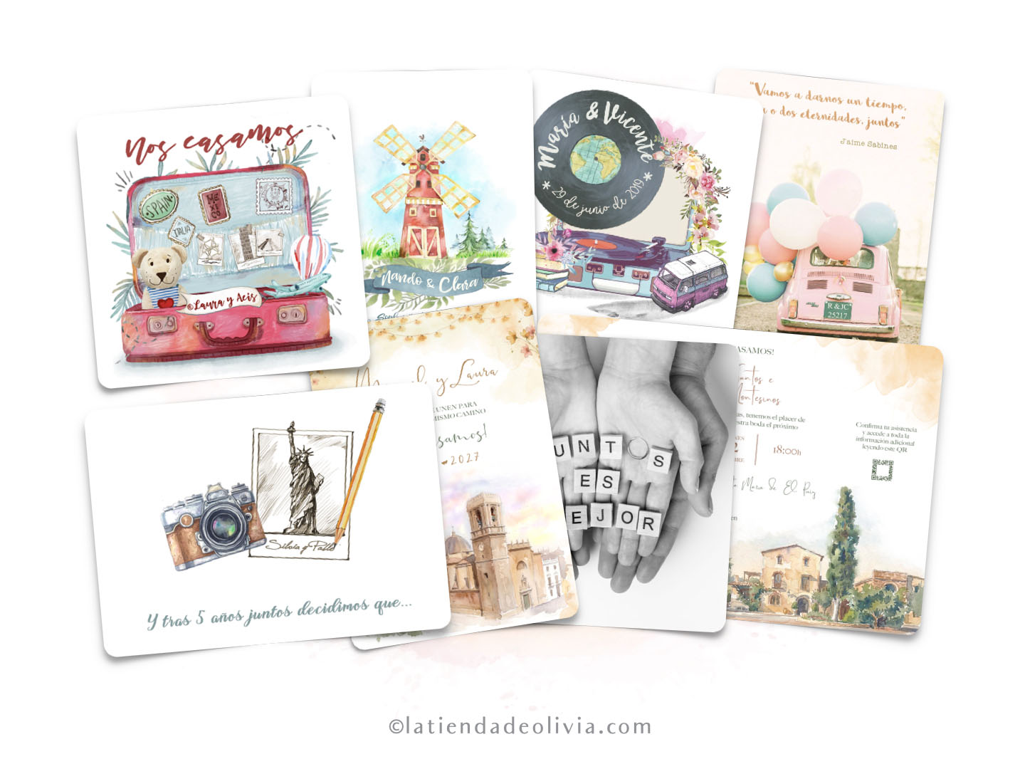 Invitaciones de boda personalizadas
